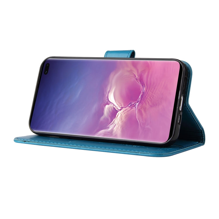 For Samsung Galaxy S10+ Embossed Lucky Tree Horizontal Flip Leather Case with Holder & Card Slot & Wallet & Lanyard