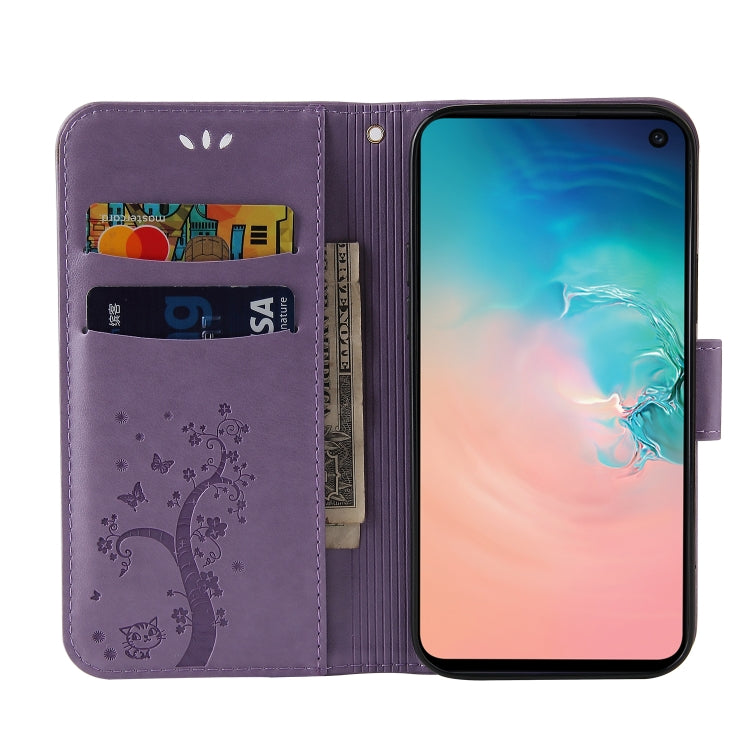 For Samsung Galaxy S10e Embossed Lucky Tree Horizontal Flip Leather Case with Holder & Card Slot & Wallet & Lanyard