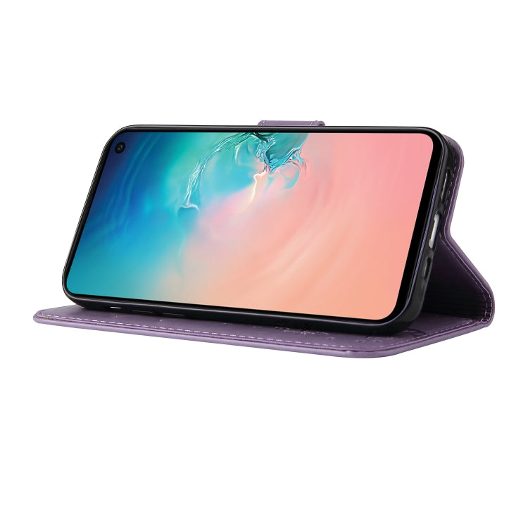 For Samsung Galaxy S10e Embossed Lucky Tree Horizontal Flip Leather Case with Holder & Card Slot & Wallet & Lanyard