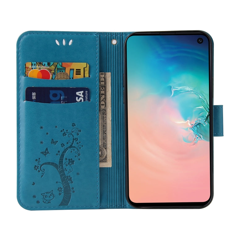 For Samsung Galaxy S10e Embossed Lucky Tree Horizontal Flip Leather Case with Holder & Card Slot & Wallet & Lanyard