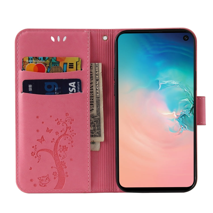 For Samsung Galaxy S10e Embossed Lucky Tree Horizontal Flip Leather Case with Holder & Card Slot & Wallet & Lanyard