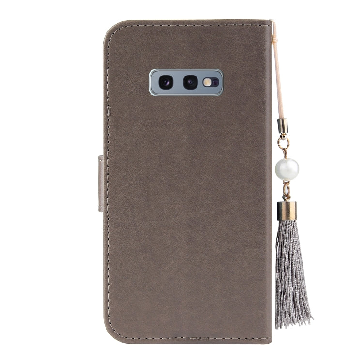 For Samsung Galaxy S10e Embossed Lucky Tree Horizontal Flip Leather Case with Holder & Card Slot & Wallet & Lanyard