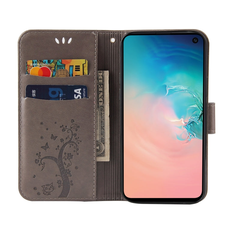 For Samsung Galaxy S10e Embossed Lucky Tree Horizontal Flip Leather Case with Holder & Card Slot & Wallet & Lanyard