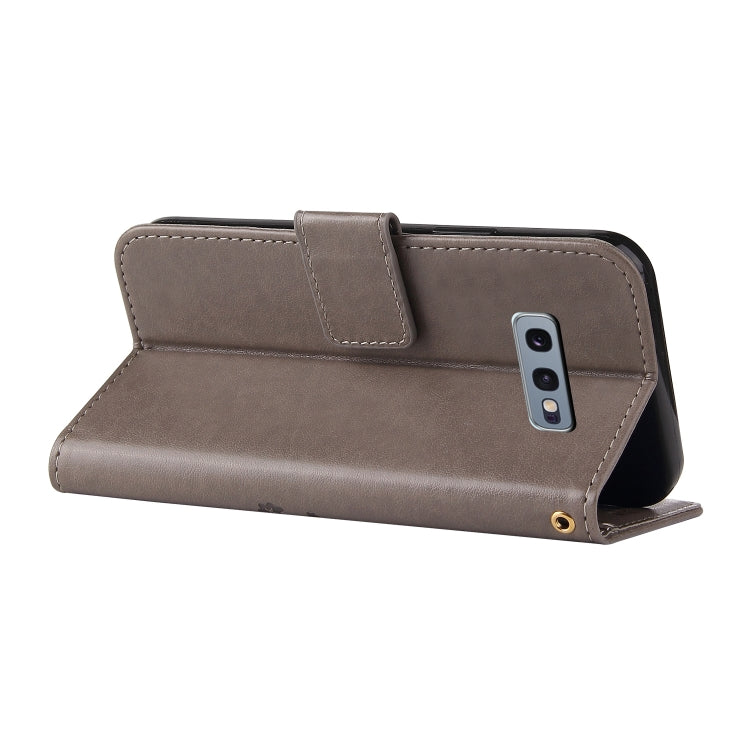 For Samsung Galaxy S10e Embossed Lucky Tree Horizontal Flip Leather Case with Holder & Card Slot & Wallet & Lanyard