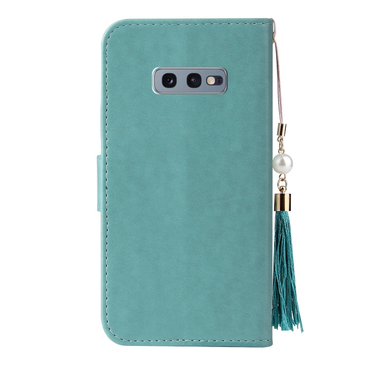 For Samsung Galaxy S10e Embossed Lucky Tree Horizontal Flip Leather Case with Holder & Card Slot & Wallet & Lanyard