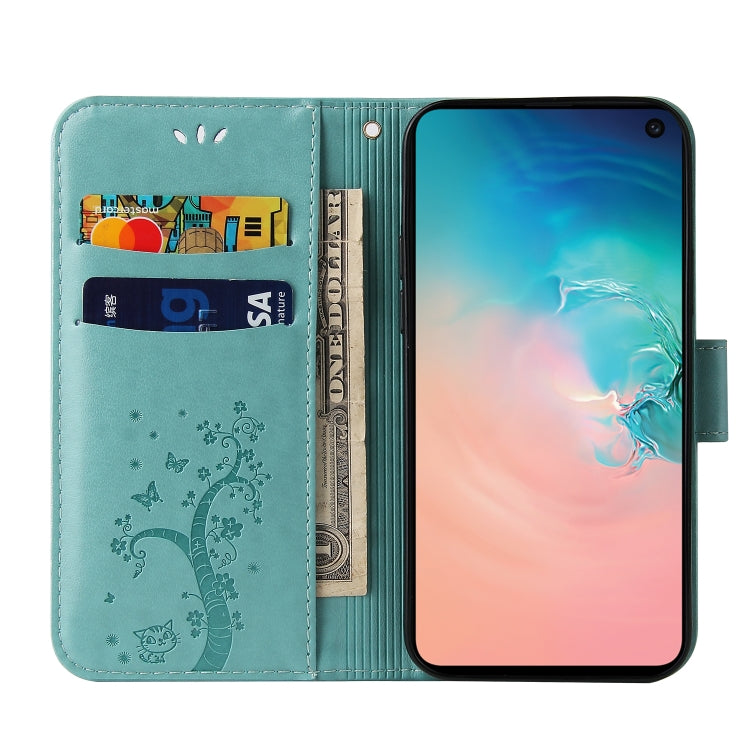 For Samsung Galaxy S10e Embossed Lucky Tree Horizontal Flip Leather Case with Holder & Card Slot & Wallet & Lanyard