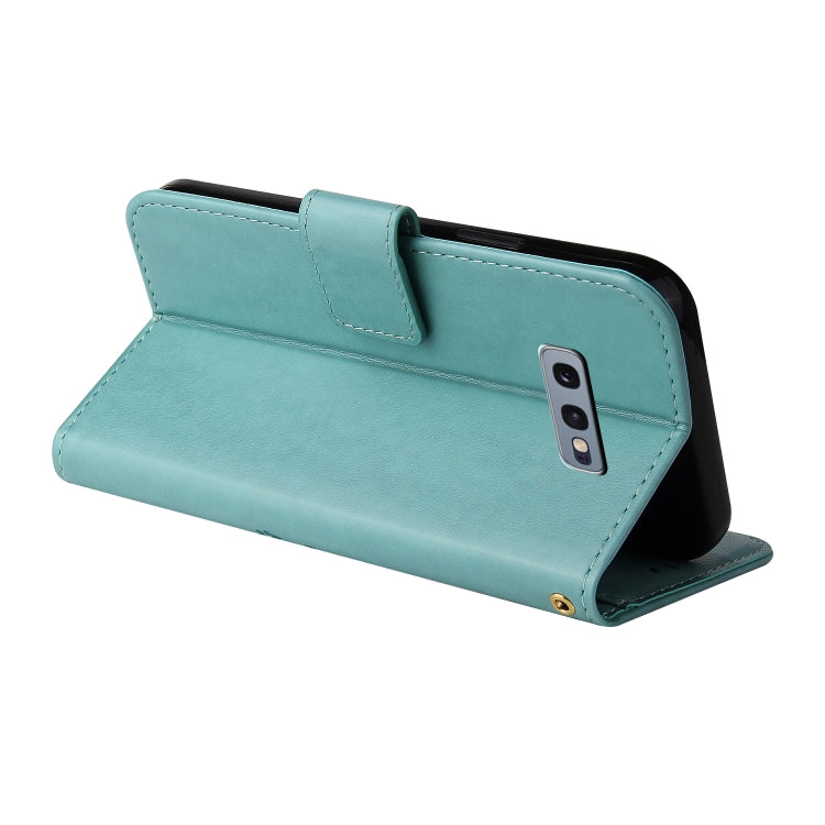 For Samsung Galaxy S10e Embossed Lucky Tree Horizontal Flip Leather Case with Holder & Card Slot & Wallet & Lanyard