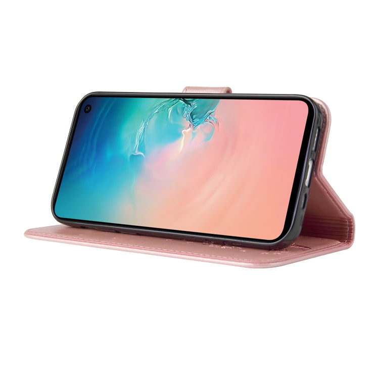 For Samsung Galaxy S10e Embossed Lucky Tree Horizontal Flip Leather Case with Holder & Card Slot & Wallet & Lanyard