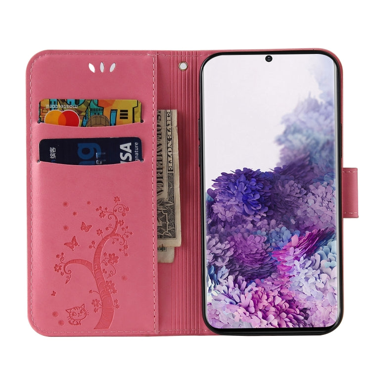 For Samsung Galaxy S20 Embossed Lucky Tree Horizontal Flip Leather Case with Holder & Card Slot & Wallet & Lanyard
