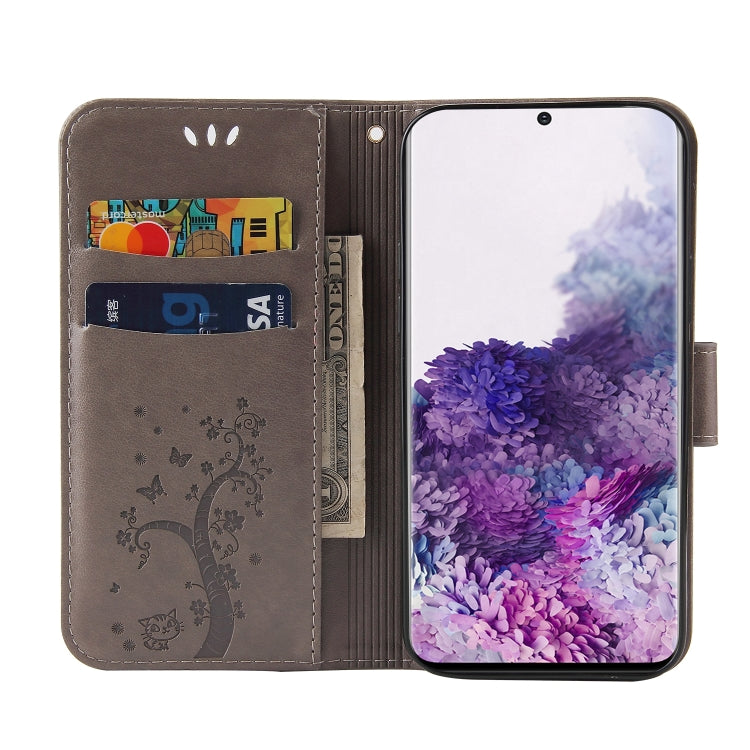 For Samsung Galaxy S20 Embossed Lucky Tree Horizontal Flip Leather Case with Holder & Card Slot & Wallet & Lanyard