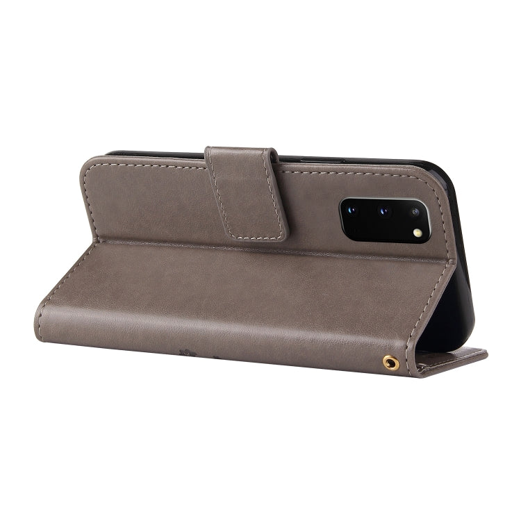 For Samsung Galaxy S20 Embossed Lucky Tree Horizontal Flip Leather Case with Holder & Card Slot & Wallet & Lanyard