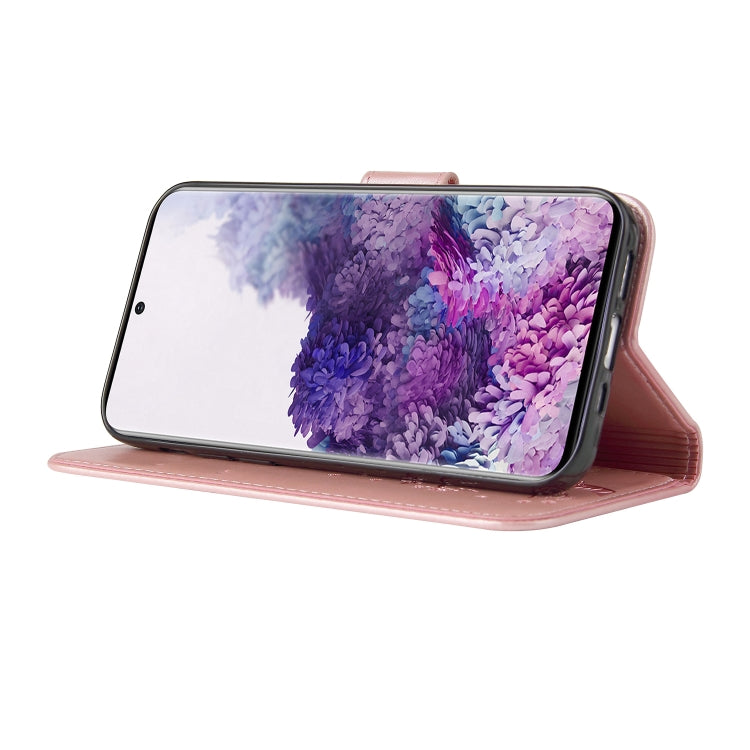 For Samsung Galaxy S20 Embossed Lucky Tree Horizontal Flip Leather Case with Holder & Card Slot & Wallet & Lanyard