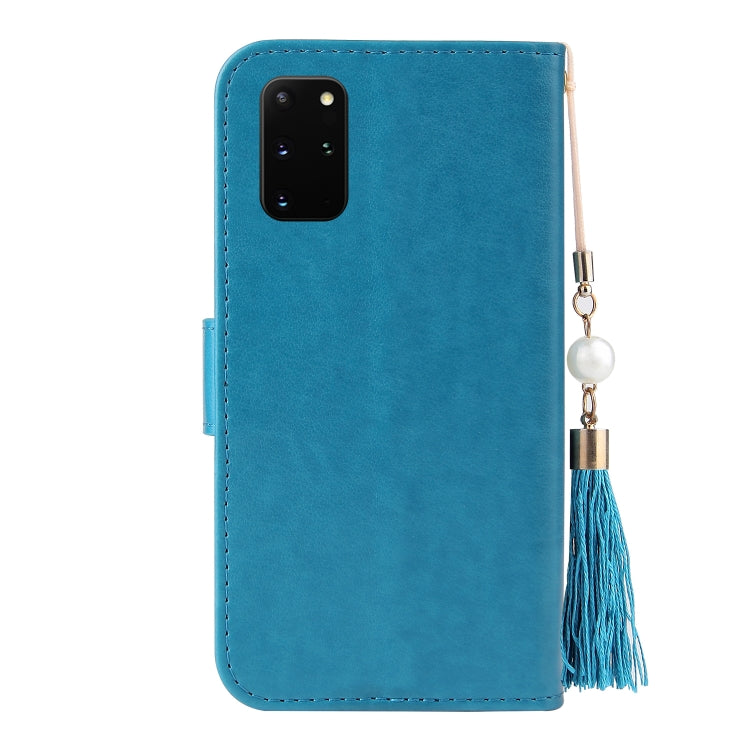 For Samsung Galaxy S20+ Embossed Lucky Tree Horizontal Flip Leather Case with Holder & Card Slot & Wallet & Lanyard
