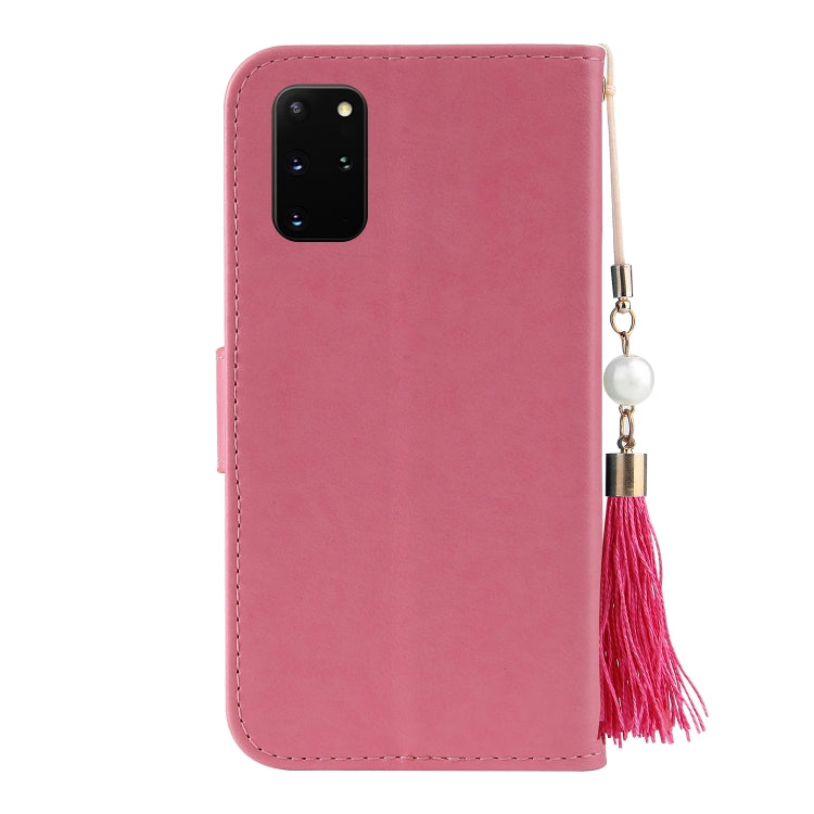 For Samsung Galaxy S20+ Embossed Lucky Tree Horizontal Flip Leather Case with Holder & Card Slot & Wallet & Lanyard
