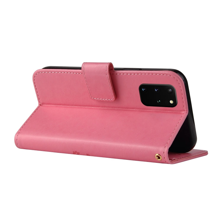 For Samsung Galaxy S20+ Embossed Lucky Tree Horizontal Flip Leather Case with Holder & Card Slot & Wallet & Lanyard