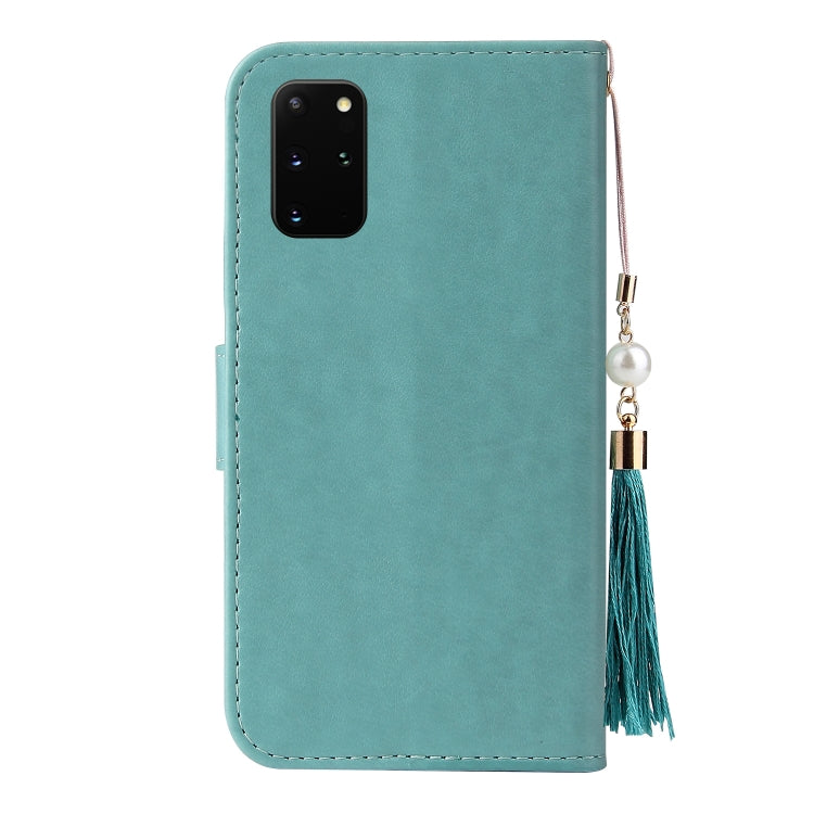 For Samsung Galaxy S20+ Embossed Lucky Tree Horizontal Flip Leather Case with Holder & Card Slot & Wallet & Lanyard