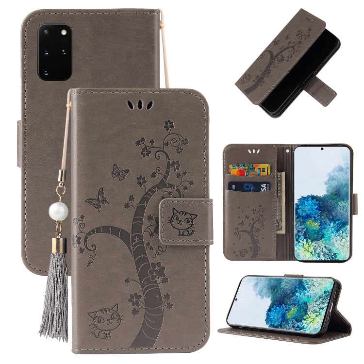 For Samsung Galaxy S20 FE 5G Embossed Lucky Tree Horizontal Flip Leather Case with Holder & Card Slot & Wallet & Lanyard
