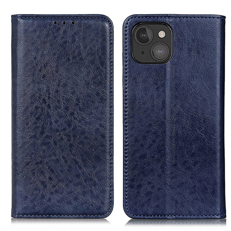 For iPhone 13 mini Magnetic Crazy Horse Texture Horizontal Flip Leather Case with Holder & Card Slots & Wallet