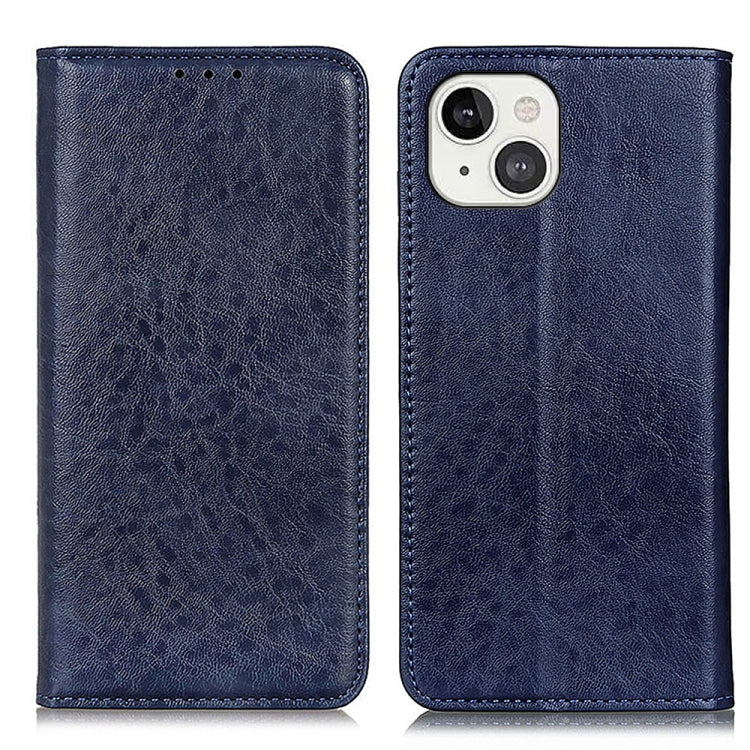 For iPhone 13 Magnetic Crazy Horse Texture Horizontal Flip Leather Case with Holder & Card Slots & Wallet