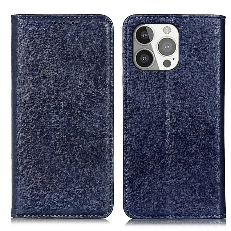 For iPhone 13 Pro Magnetic Crazy Horse Texture Horizontal Flip Leather Case with Holder & Card Slots & Wallet
