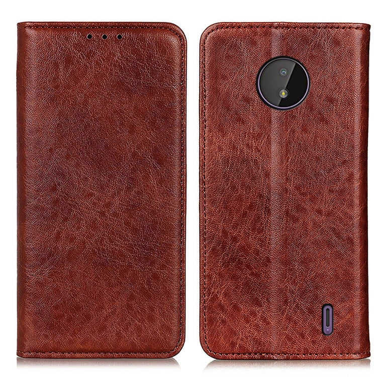 Magnetic Crazy Horse Texture Horizontal Flip Leather Case with Holder & Card Slots & Wallet For Nokia C10 / C20