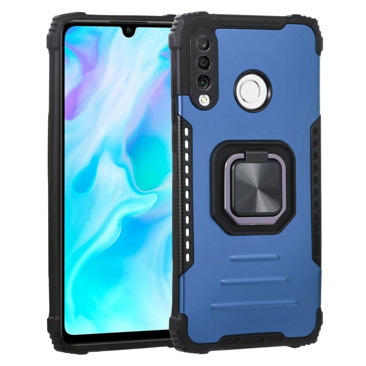 For Huawei P30 Lite / nova 4e Fierce Warrior Series Armor All-inclusive Shockproof Aluminum Alloy + TPU Protective Case with Ring Holder