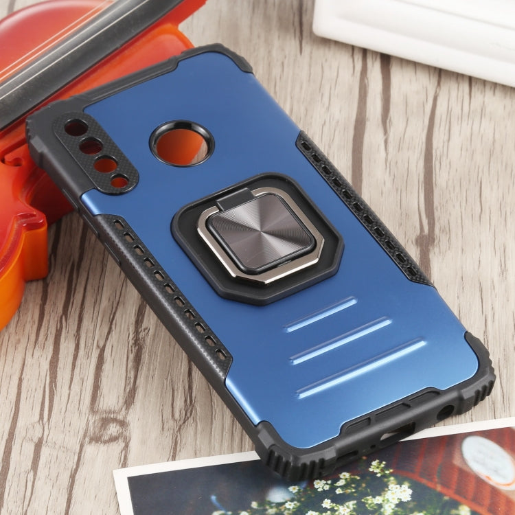 For Huawei P30 Lite / nova 4e Fierce Warrior Series Armor All-inclusive Shockproof Aluminum Alloy + TPU Protective Case with Ring Holder