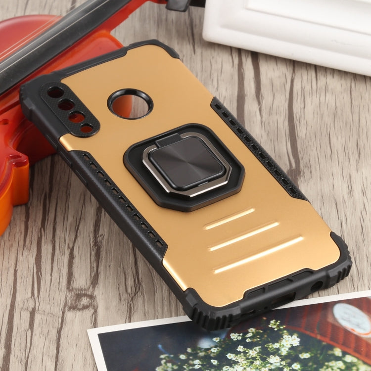 For Huawei P30 Lite / nova 4e Fierce Warrior Series Armor All-inclusive Shockproof Aluminum Alloy + TPU Protective Case with Ring Holder