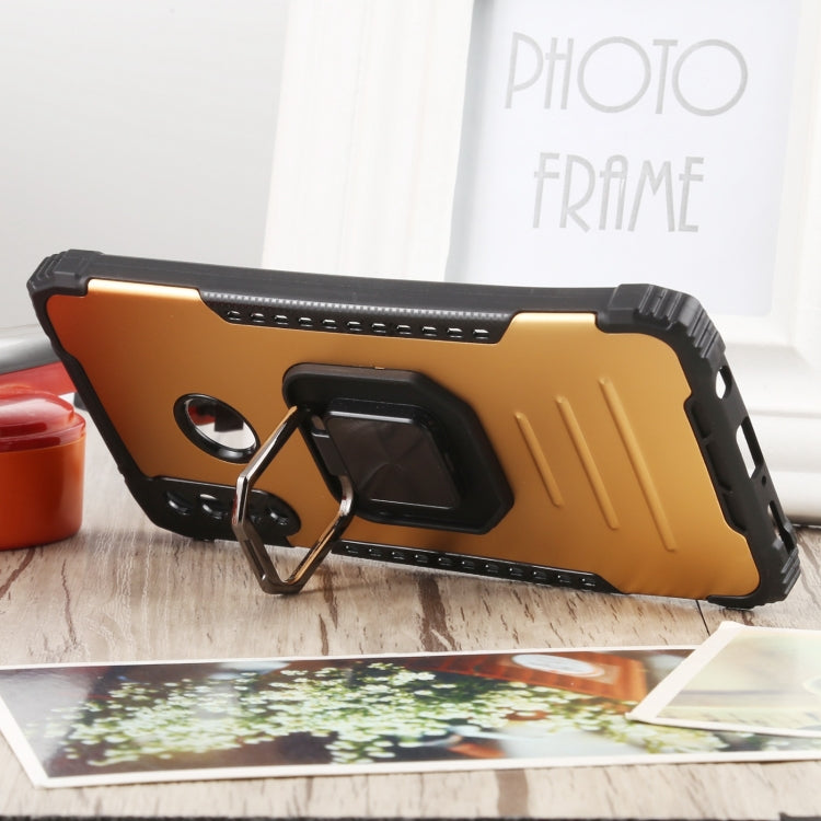 For Huawei P30 Lite / nova 4e Fierce Warrior Series Armor All-inclusive Shockproof Aluminum Alloy + TPU Protective Case with Ring Holder