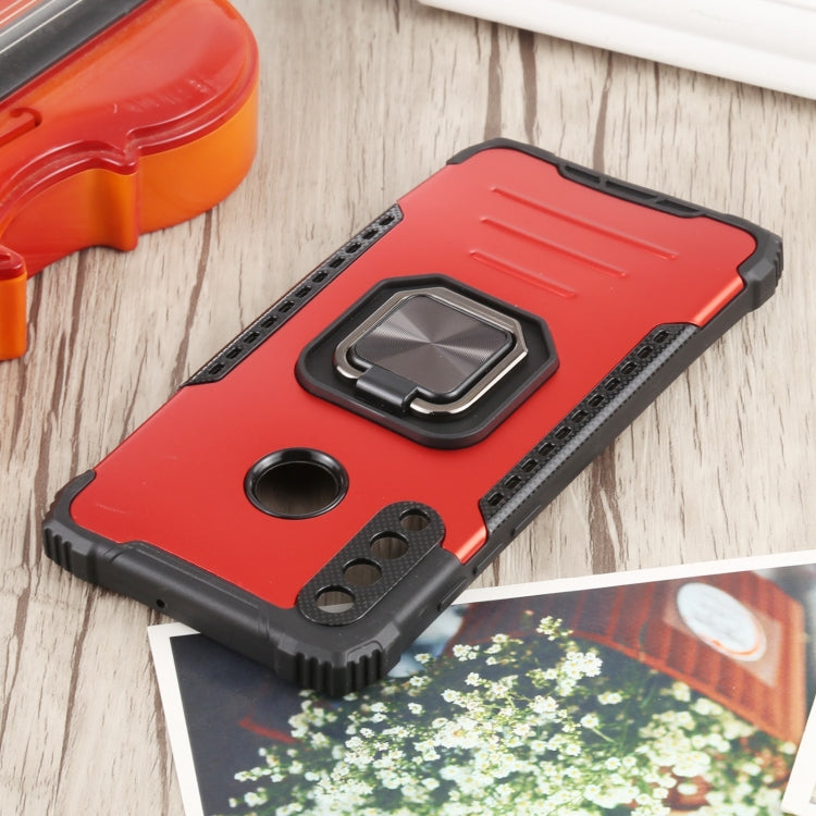 For Huawei P30 Lite / nova 4e Fierce Warrior Series Armor All-inclusive Shockproof Aluminum Alloy + TPU Protective Case with Ring Holder