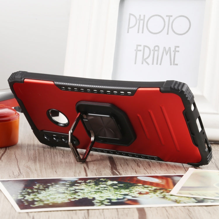 For Huawei P30 Lite / nova 4e Fierce Warrior Series Armor All-inclusive Shockproof Aluminum Alloy + TPU Protective Case with Ring Holder