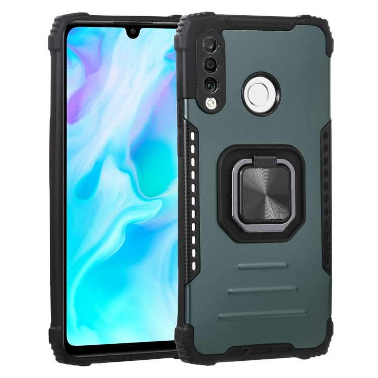 For Huawei P30 Lite / nova 4e Fierce Warrior Series Armor All-inclusive Shockproof Aluminum Alloy + TPU Protective Case with Ring Holder