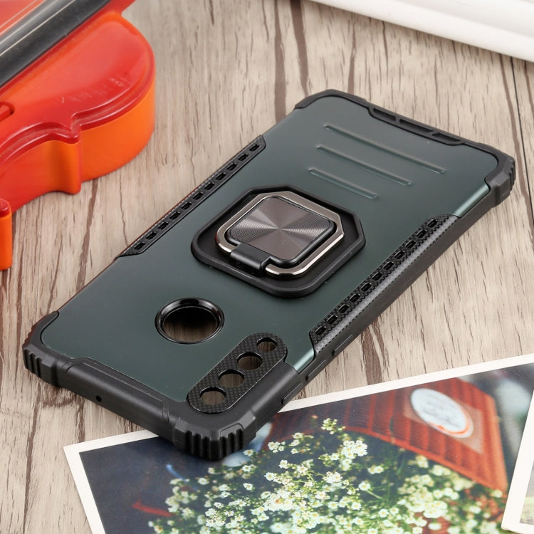 For Huawei P30 Lite / nova 4e Fierce Warrior Series Armor All-inclusive Shockproof Aluminum Alloy + TPU Protective Case with Ring Holder