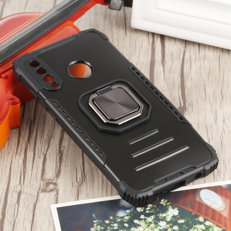 For Huawei P30 Lite / nova 4e Fierce Warrior Series Armor All-inclusive Shockproof Aluminum Alloy + TPU Protective Case with Ring Holder
