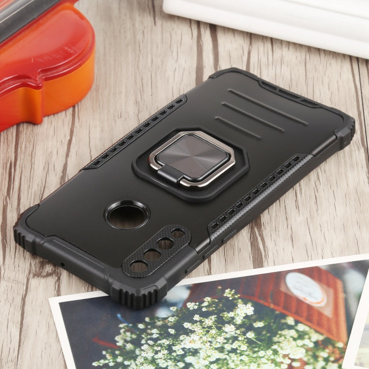 For Huawei P30 Lite / nova 4e Fierce Warrior Series Armor All-inclusive Shockproof Aluminum Alloy + TPU Protective Case with Ring Holder