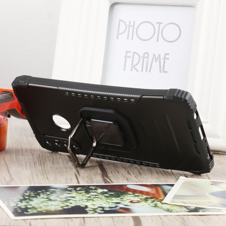 For Huawei P30 Lite / nova 4e Fierce Warrior Series Armor All-inclusive Shockproof Aluminum Alloy + TPU Protective Case with Ring Holder