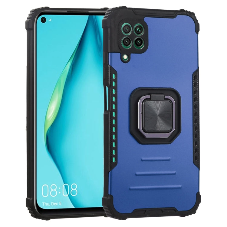 For Huawei P40 Lite / nova 6 SE / nova 7i Fierce Warrior Series Armor All-inclusive Shockproof Aluminum Alloy + TPU Protective Case with Ring Holder