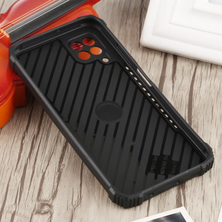 For Huawei P40 Lite / nova 6 SE / nova 7i Fierce Warrior Series Armor All-inclusive Shockproof Aluminum Alloy + TPU Protective Case with Ring Holder