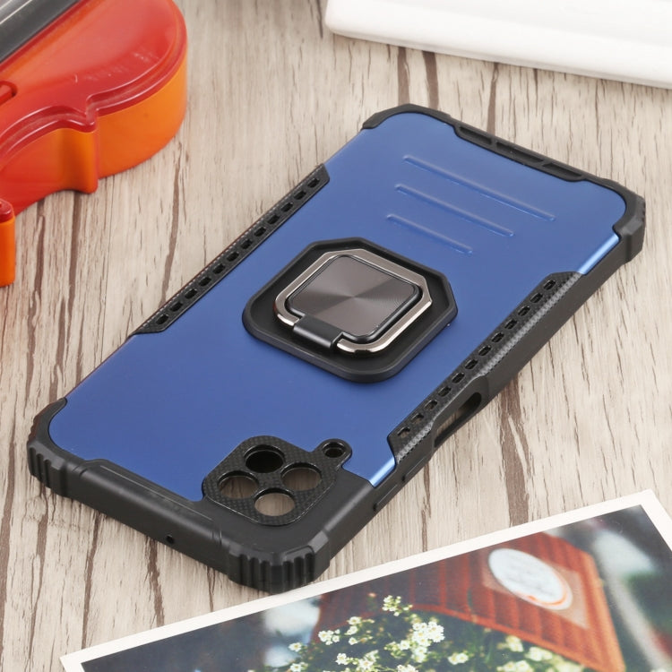 For Huawei P40 Lite / nova 6 SE / nova 7i Fierce Warrior Series Armor All-inclusive Shockproof Aluminum Alloy + TPU Protective Case with Ring Holder