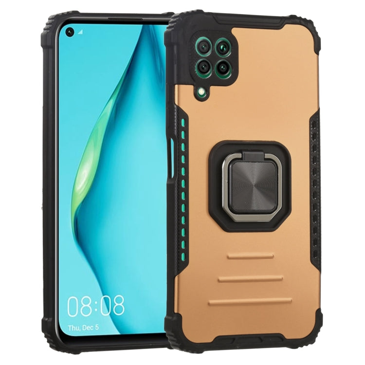 For Huawei P40 Lite / nova 6 SE / nova 7i Fierce Warrior Series Armor All-inclusive Shockproof Aluminum Alloy + TPU Protective Case with Ring Holder