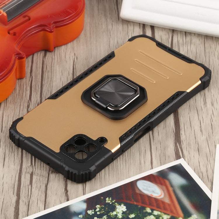 For Huawei P40 Lite / nova 6 SE / nova 7i Fierce Warrior Series Armor All-inclusive Shockproof Aluminum Alloy + TPU Protective Case with Ring Holder