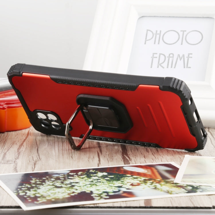 For Huawei P40 Lite / nova 6 SE / nova 7i Fierce Warrior Series Armor All-inclusive Shockproof Aluminum Alloy + TPU Protective Case with Ring Holder