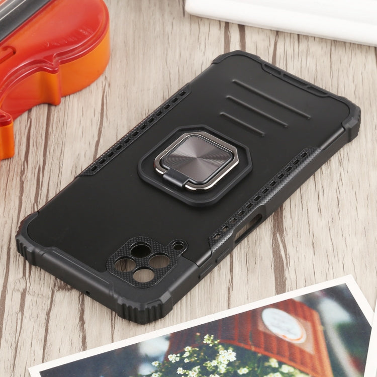 For Huawei P40 Lite / nova 6 SE / nova 7i Fierce Warrior Series Armor All-inclusive Shockproof Aluminum Alloy + TPU Protective Case with Ring Holder