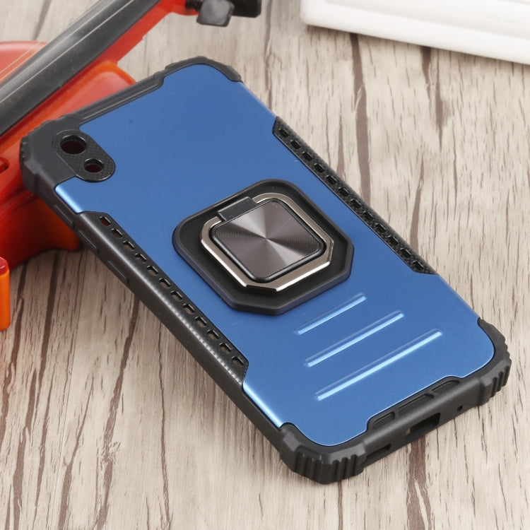 For Huawei Y5 (2019) Fierce Warrior Series Armor All-inclusive Shockproof Aluminum Alloy + TPU Protective Case with Ring Holder