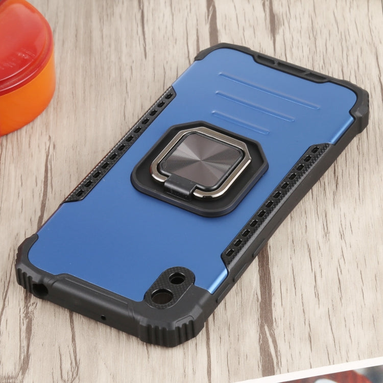 For Huawei Y5 (2019) Fierce Warrior Series Armor All-inclusive Shockproof Aluminum Alloy + TPU Protective Case with Ring Holder