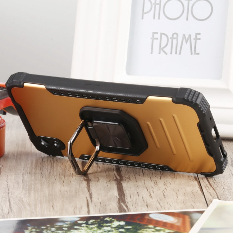 For Huawei Y5 (2019) Fierce Warrior Series Armor All-inclusive Shockproof Aluminum Alloy + TPU Protective Case with Ring Holder