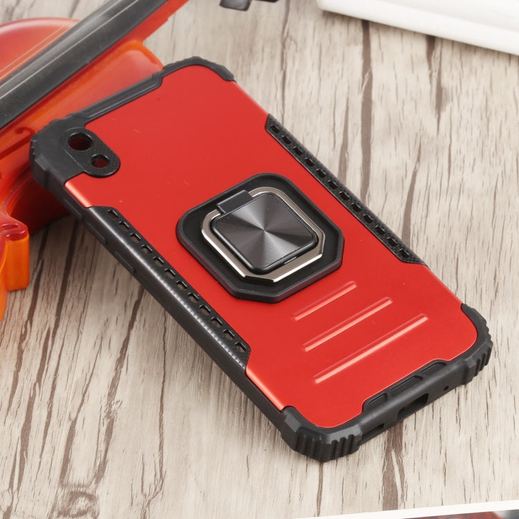 For Huawei Y5 (2019) Fierce Warrior Series Armor All-inclusive Shockproof Aluminum Alloy + TPU Protective Case with Ring Holder