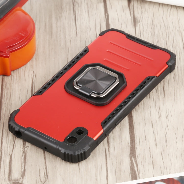 For Huawei Y5 (2019) Fierce Warrior Series Armor All-inclusive Shockproof Aluminum Alloy + TPU Protective Case with Ring Holder