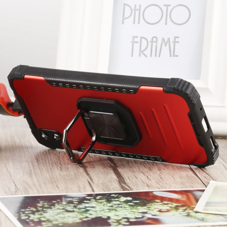 For Huawei Y5 (2019) Fierce Warrior Series Armor All-inclusive Shockproof Aluminum Alloy + TPU Protective Case with Ring Holder