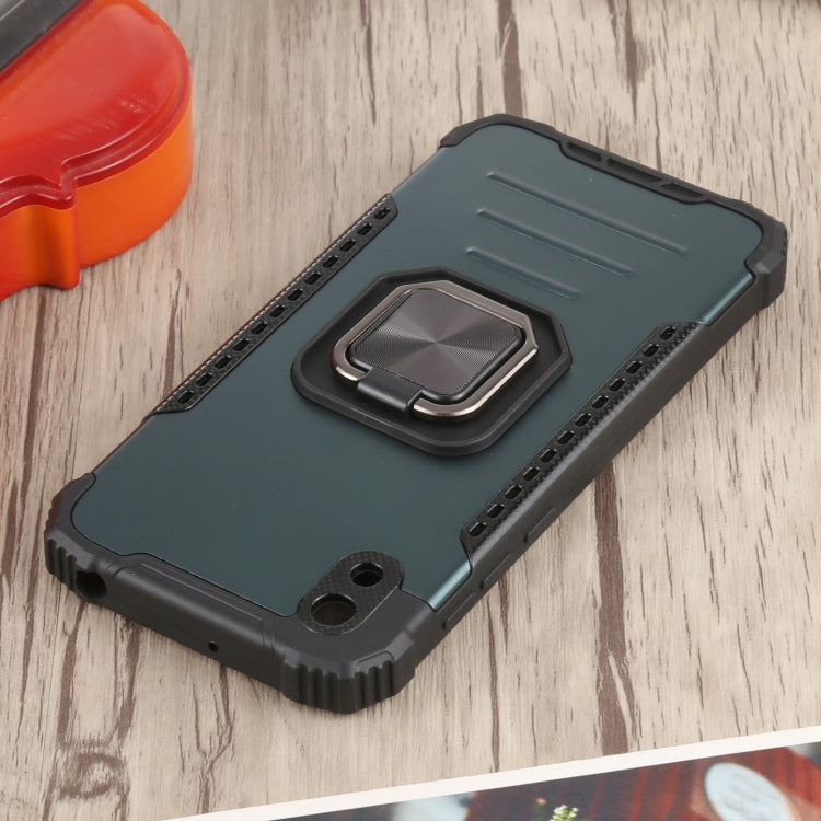 For Huawei Y5 (2019) Fierce Warrior Series Armor All-inclusive Shockproof Aluminum Alloy + TPU Protective Case with Ring Holder